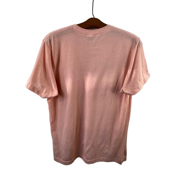 New Hampshire Graphic T-Shirt Size Medium Orange USA Map Flag Print Cotton Soft - Picture 2 of 6